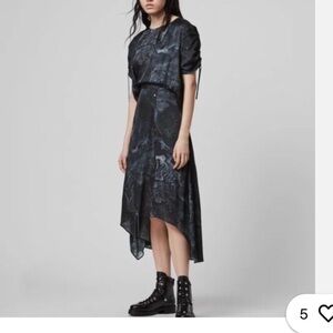 All saints midi dress